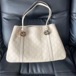 Gucci Beige Monogram Tote